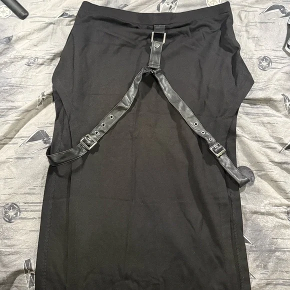 KILLSTAR DIVISION BUCKLED MAXI SKIRT SZ XL EUC - Picture 6 of 6